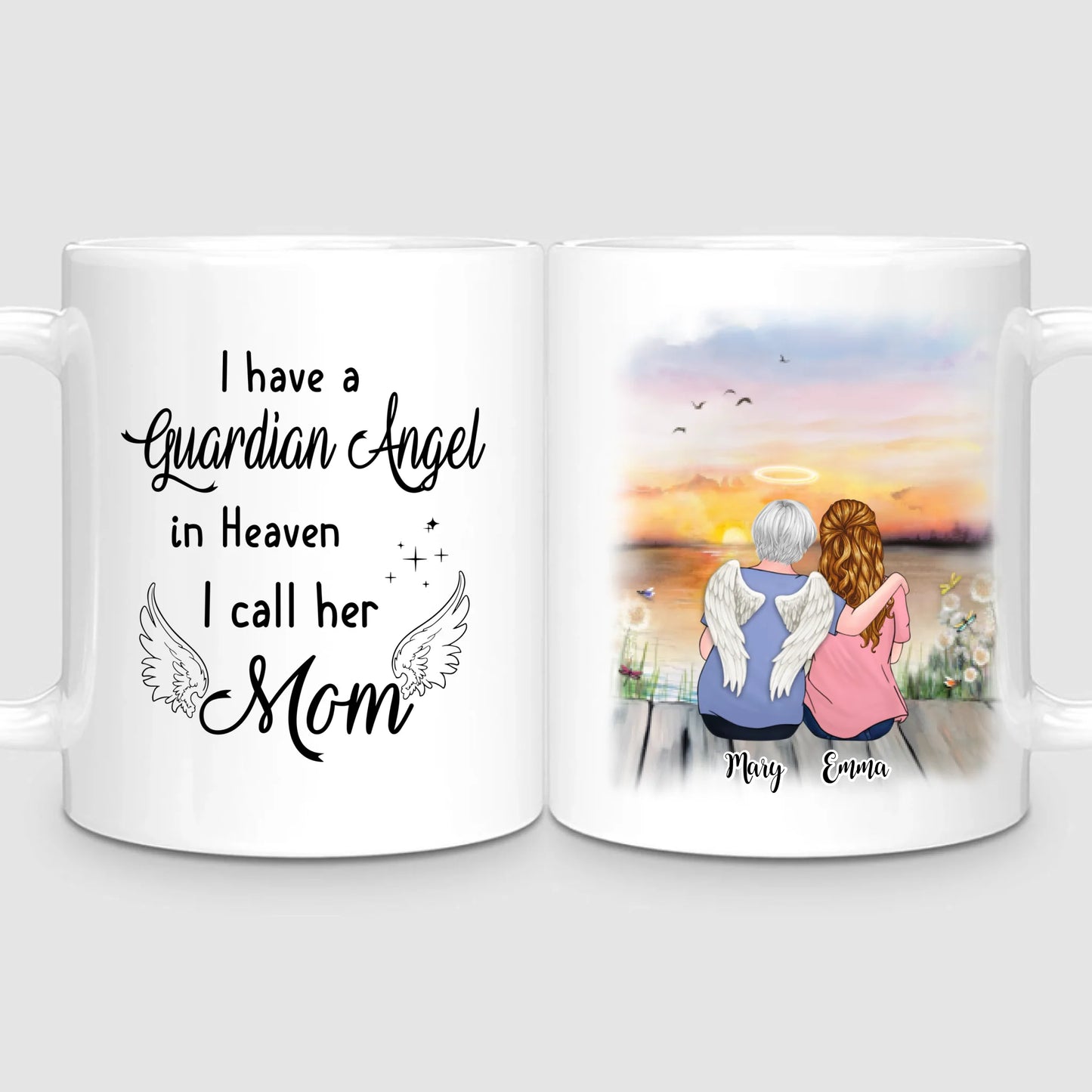 Mom & Daughter - Memorial | Personalized Mug