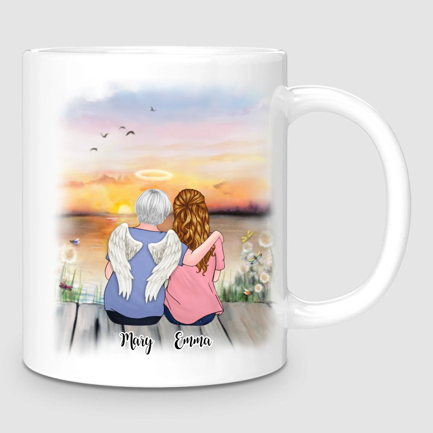Mom & Daughter - Memorial | Personalized Mug