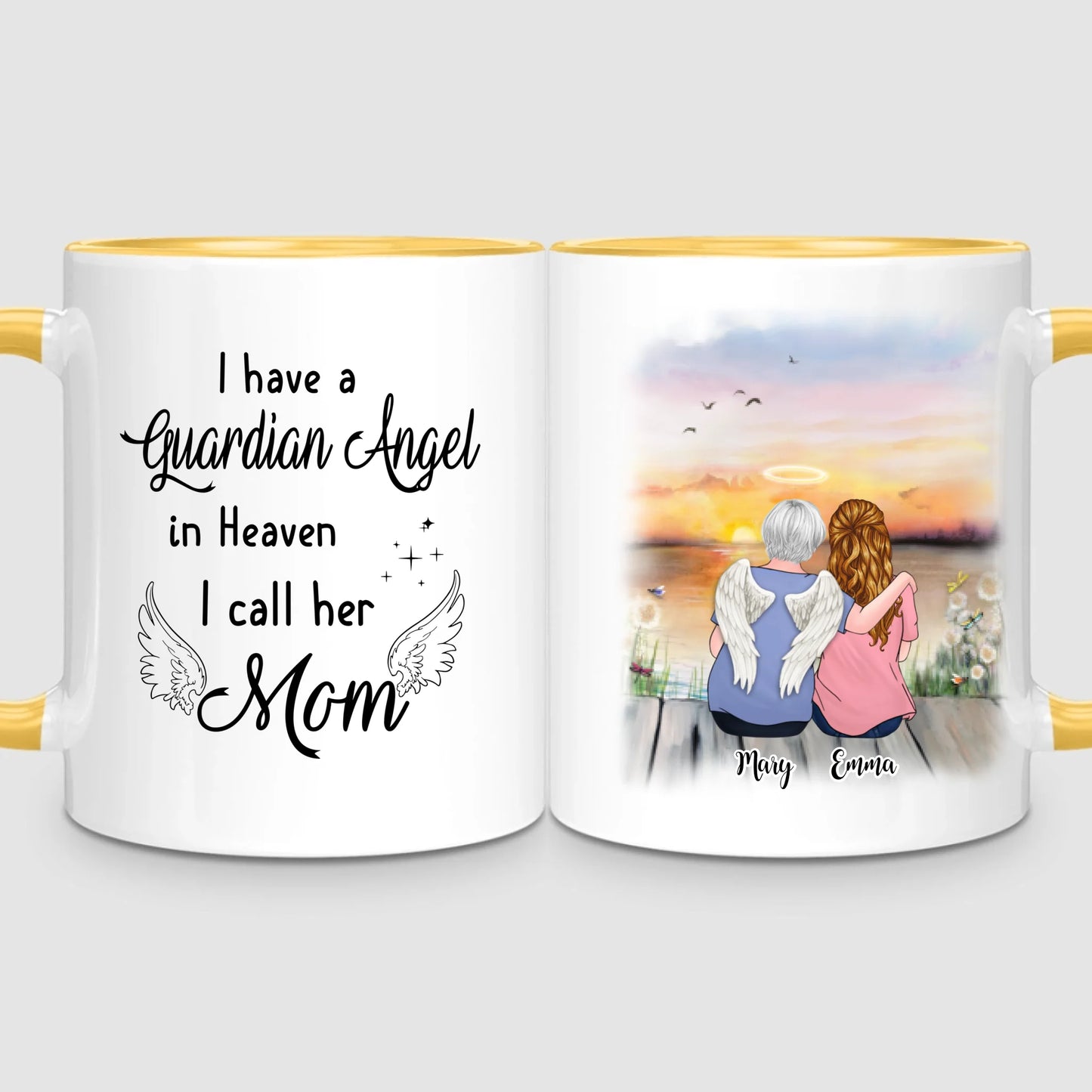 Mom & Daughter - Memorial | Personalized Mug