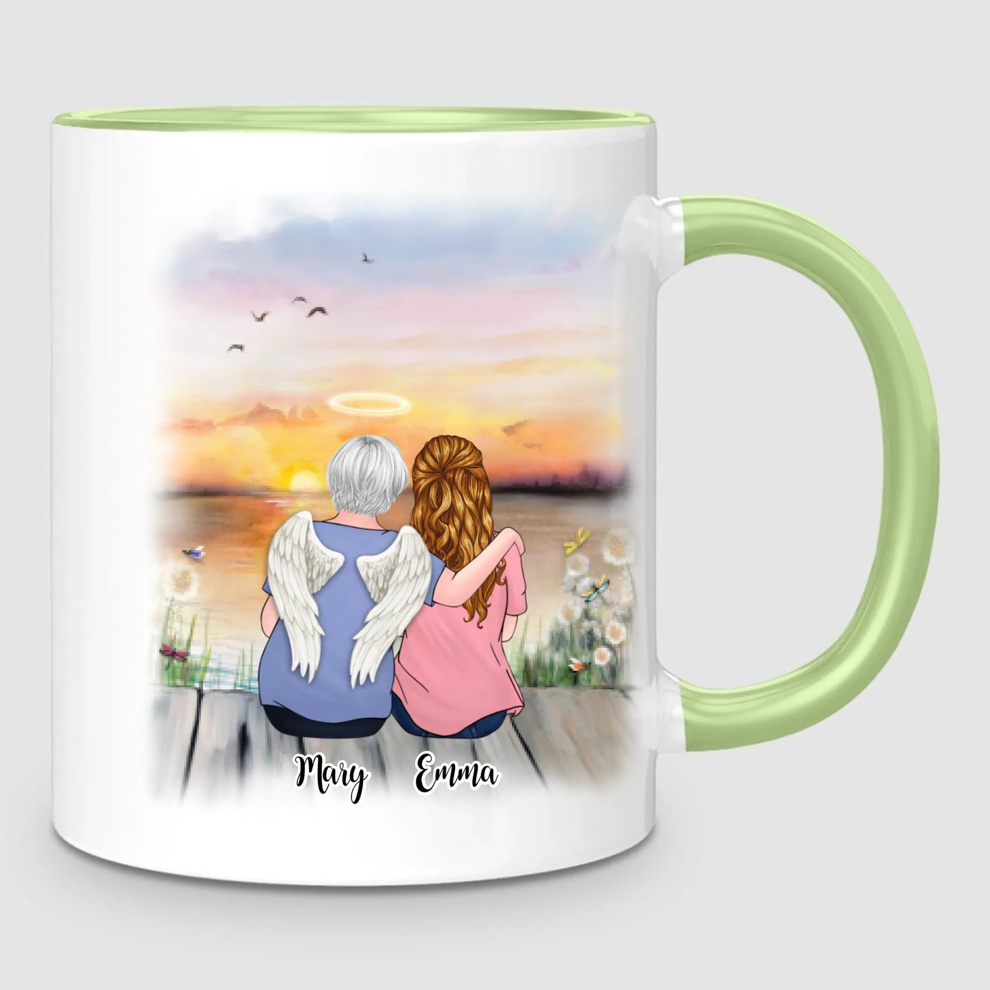 Mom & Daughter - Memorial | Personalized Mug