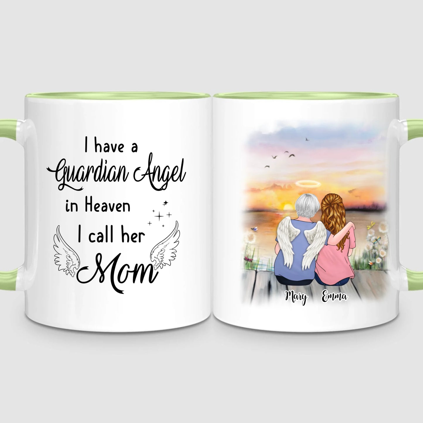 Mom & Daughter - Memorial | Personalized Mug