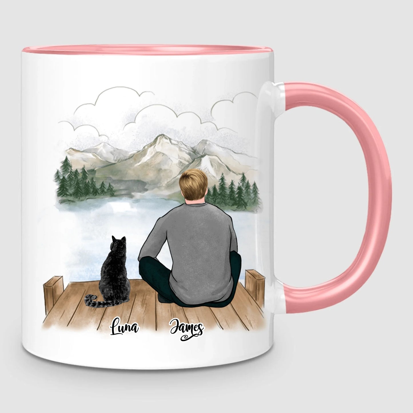 Man & Cats | Personalized Mug