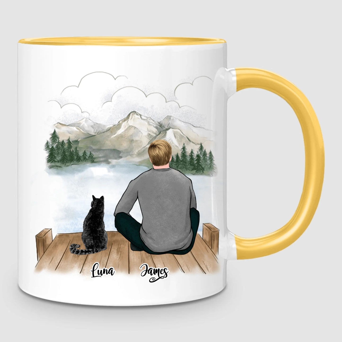 Man & Cats | Personalized Mug