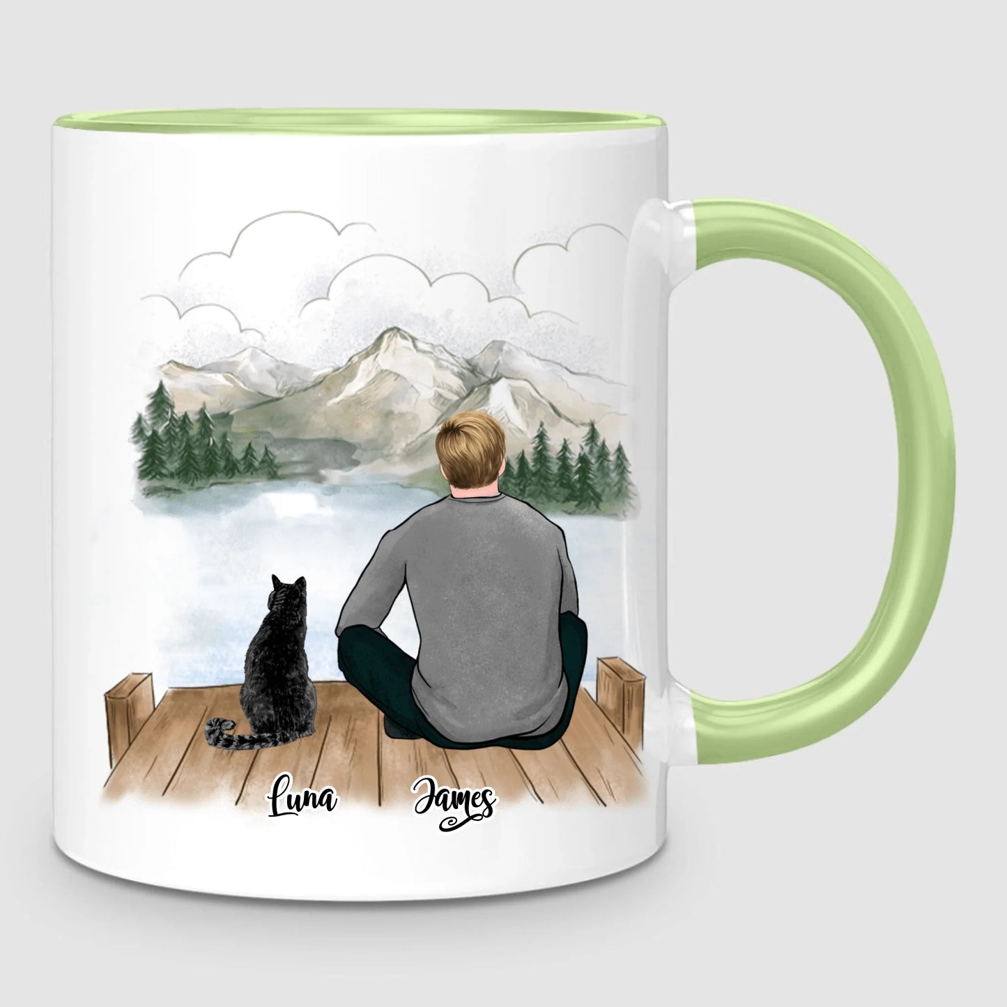 Man & Cats | Personalized Mug