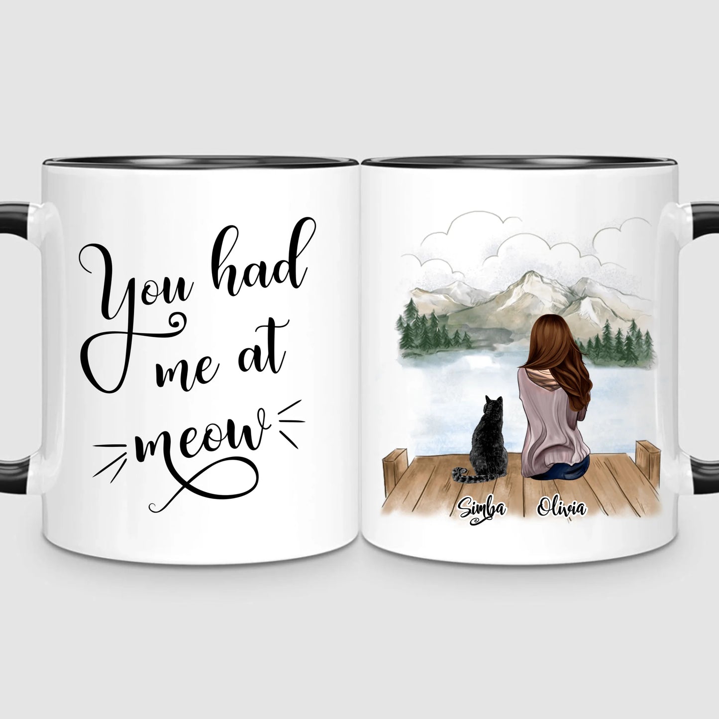 Girl & Cats | Personalized Mug
