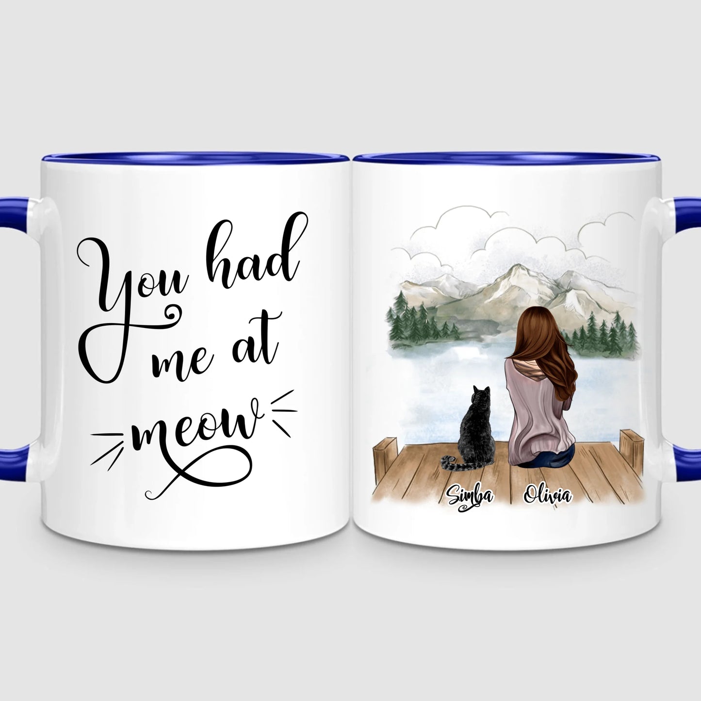 Girl & Cats | Personalized Mug