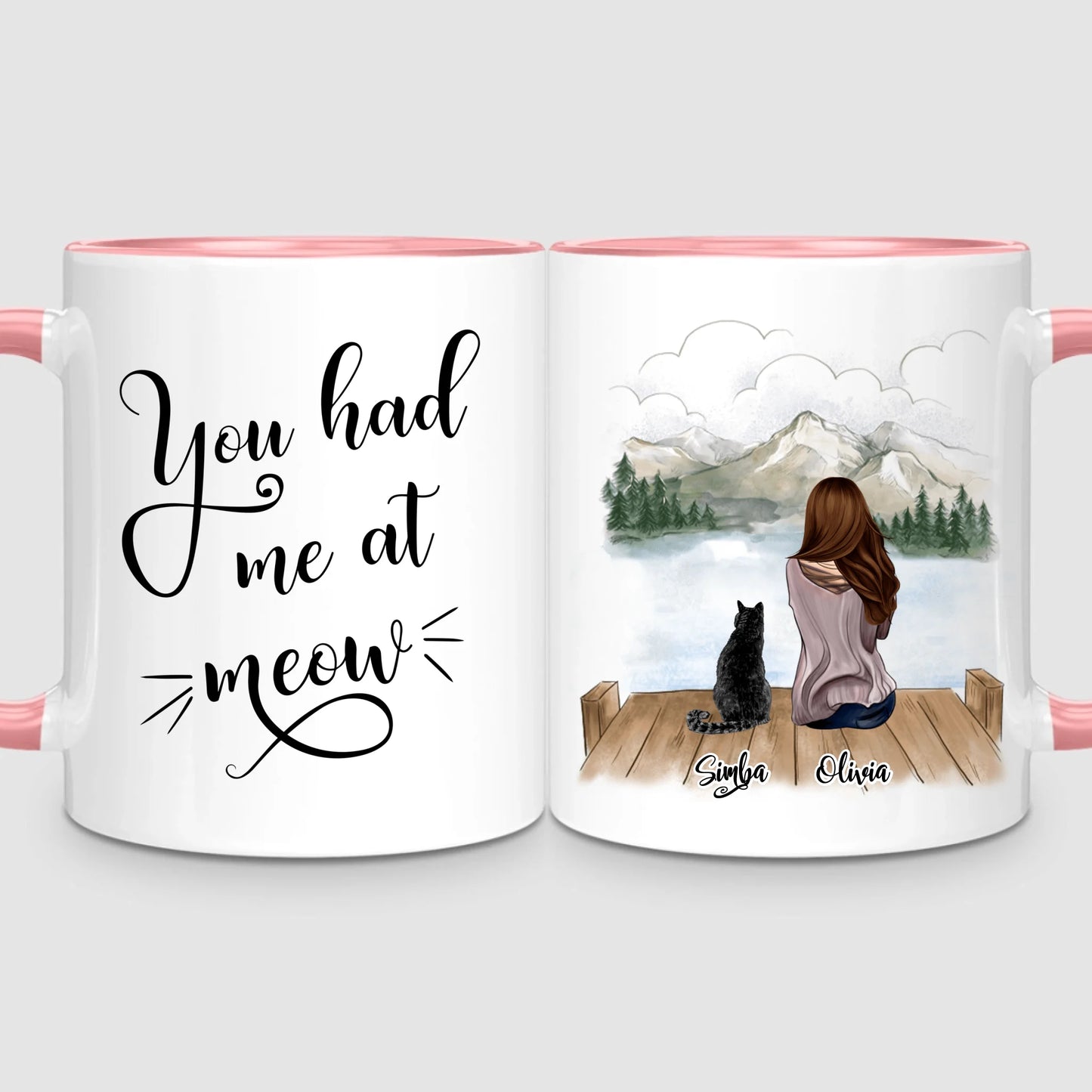 Girl & Cats | Personalized Mug