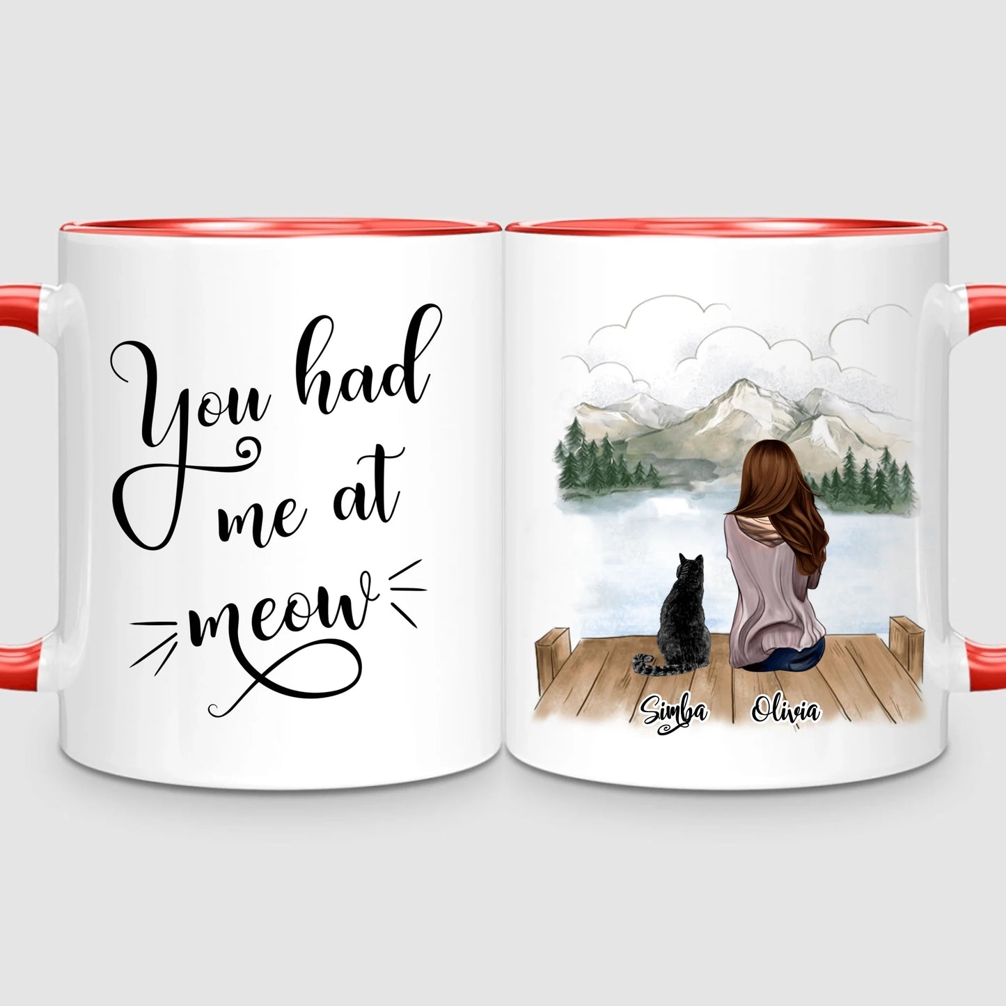 Girl & Cats | Personalized Mug