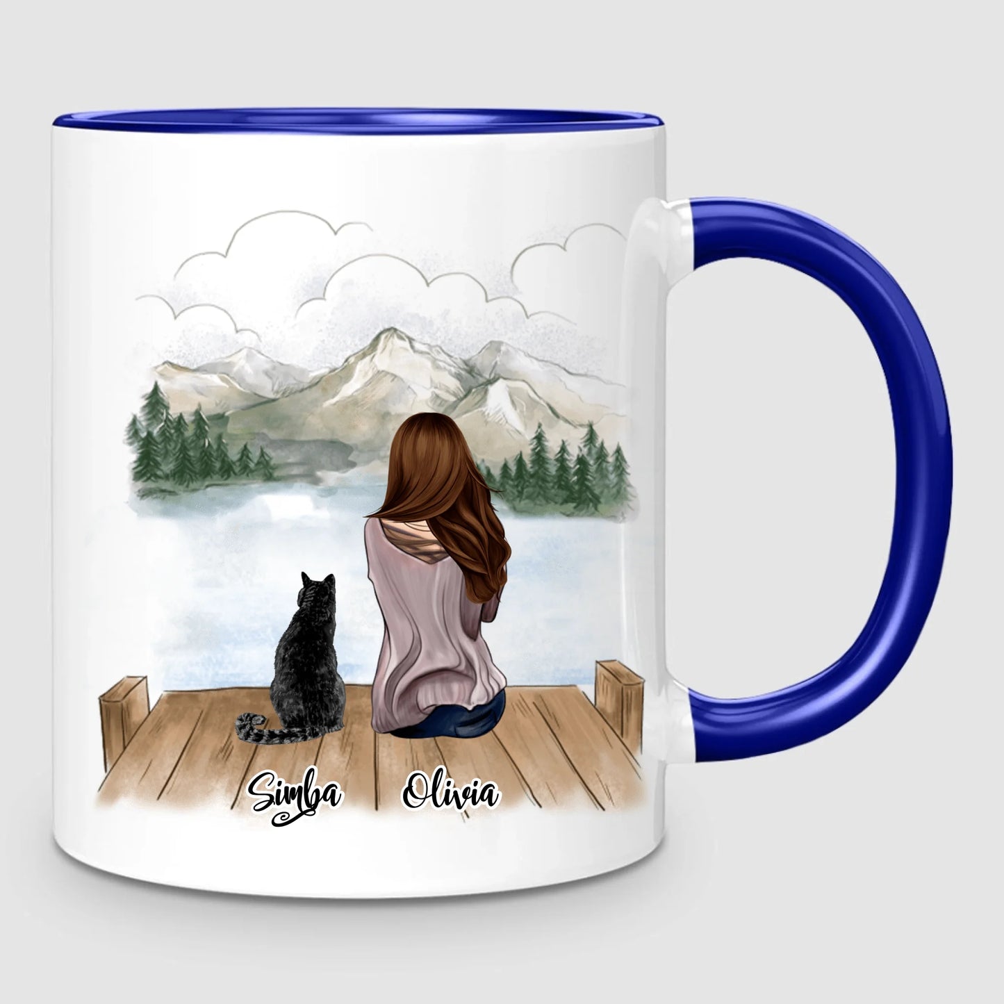 Girl & Cats | Personalized Mug