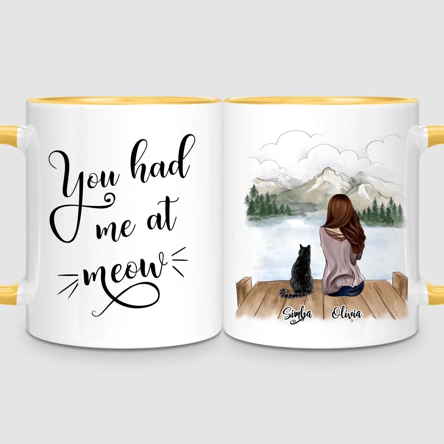 Girl & Cats | Personalized Mug