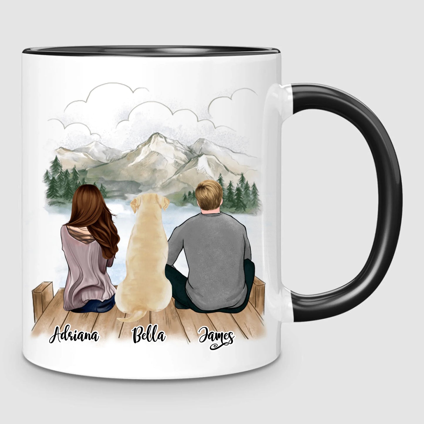 Couple & Dog | Personalized Mug