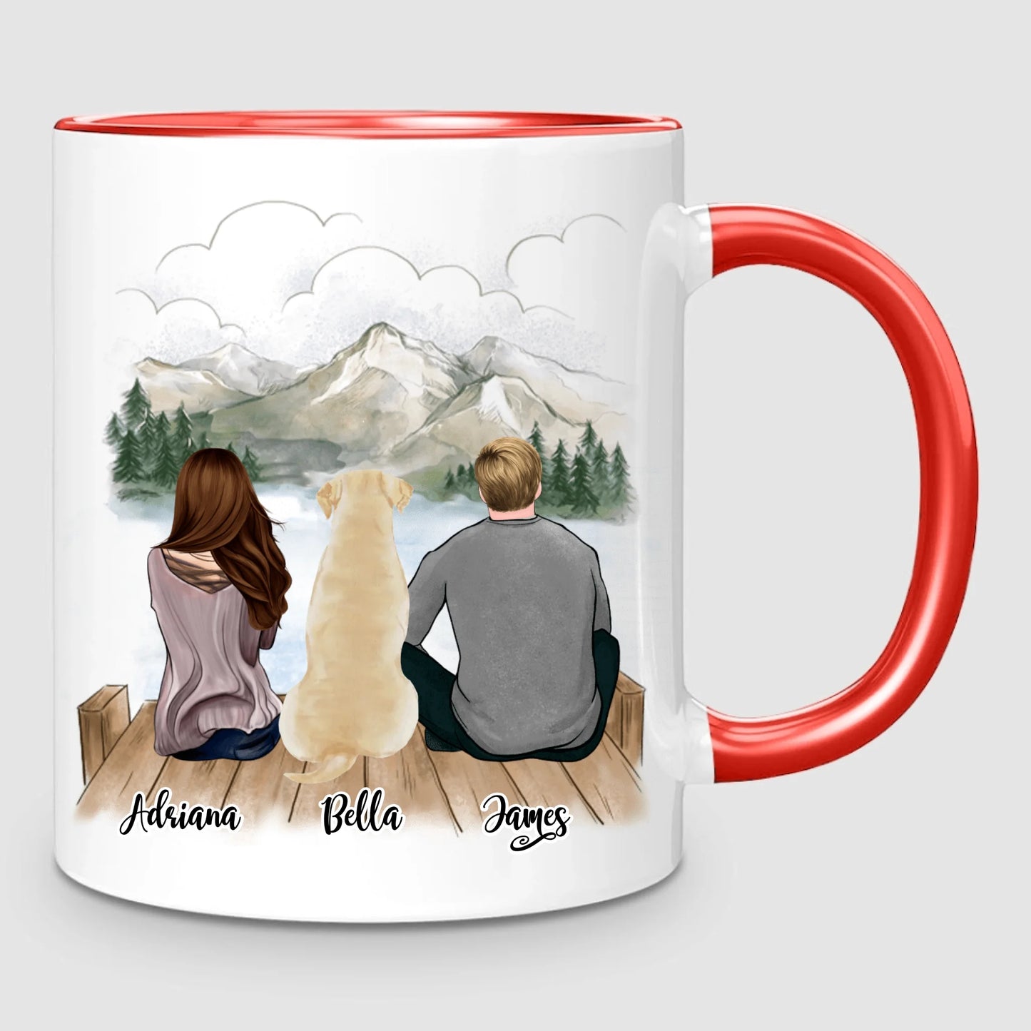 Couple & Dog | Personalized Mug