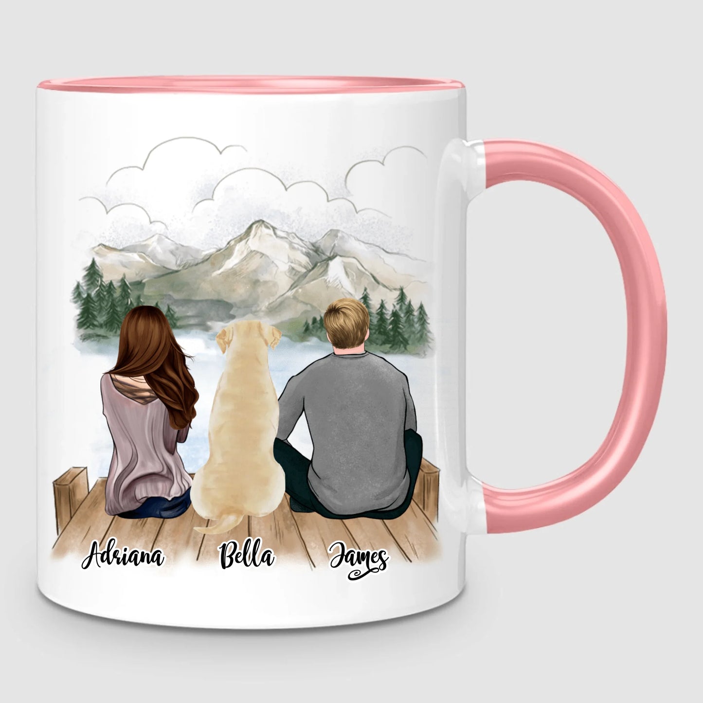 Couple & Dog | Personalized Mug