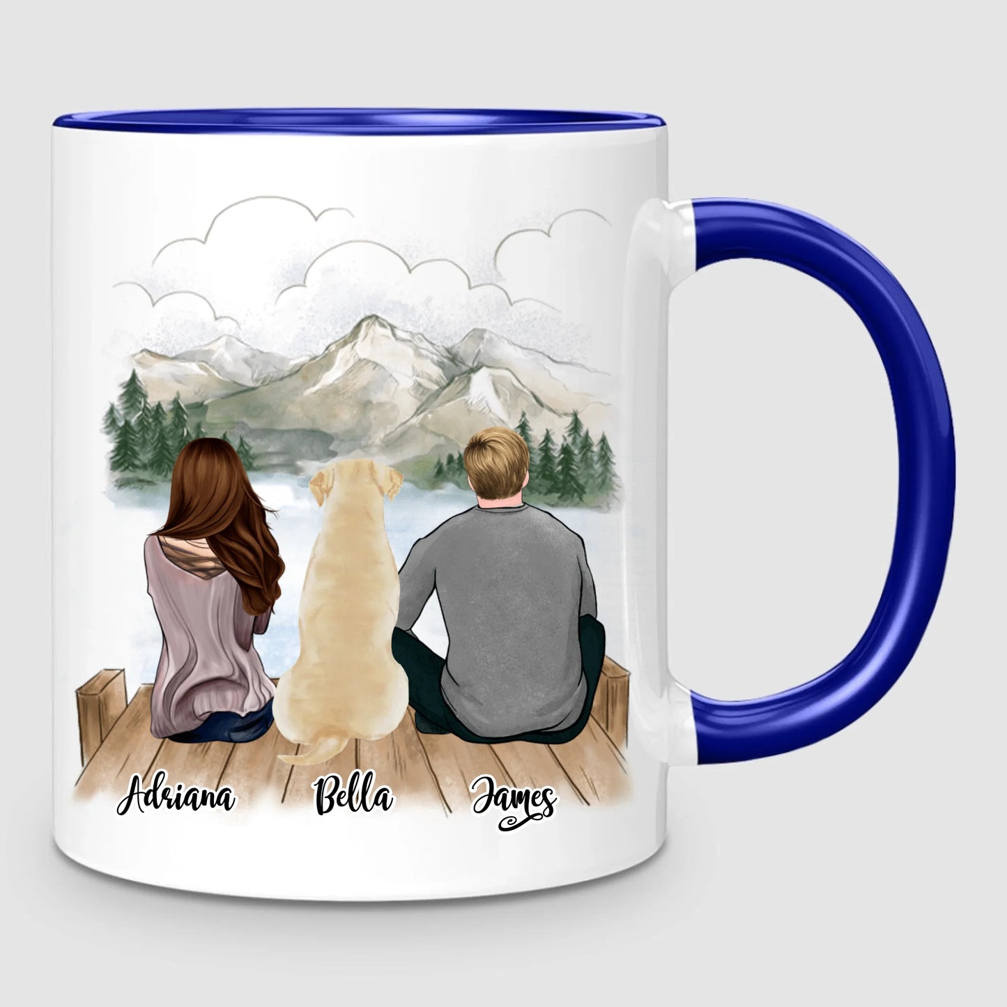 Couple & Dog | Personalized Mug