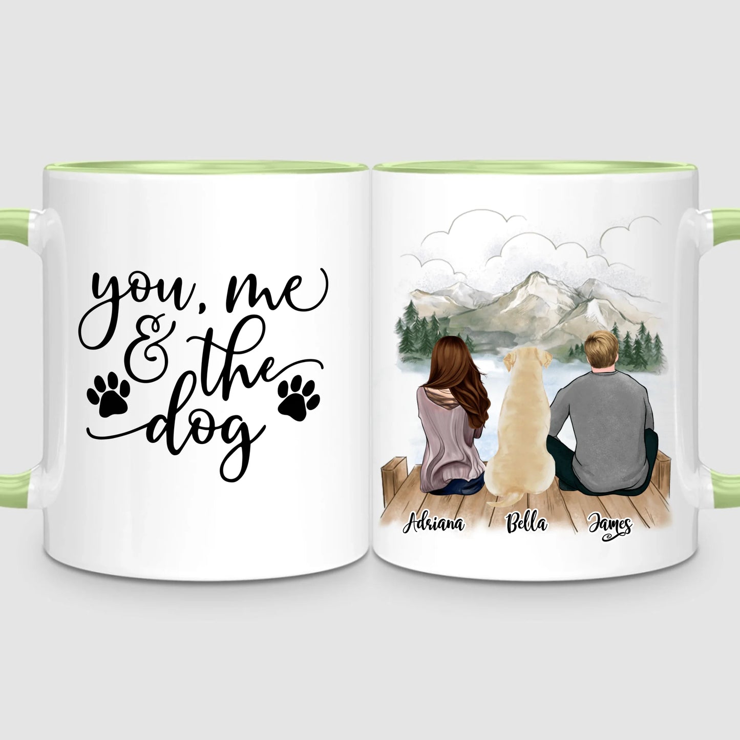 Couple & Dog | Personalized Mug