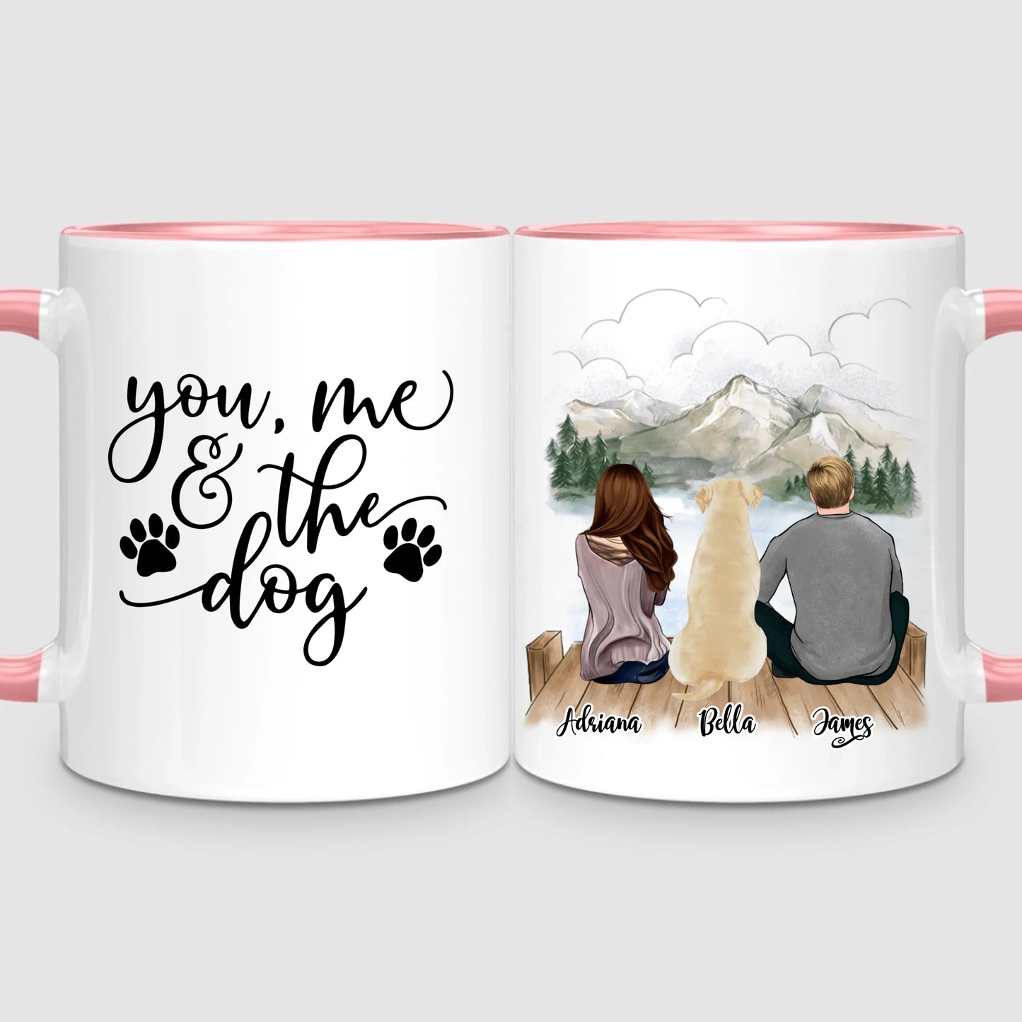 Couple & Dog | Personalized Mug