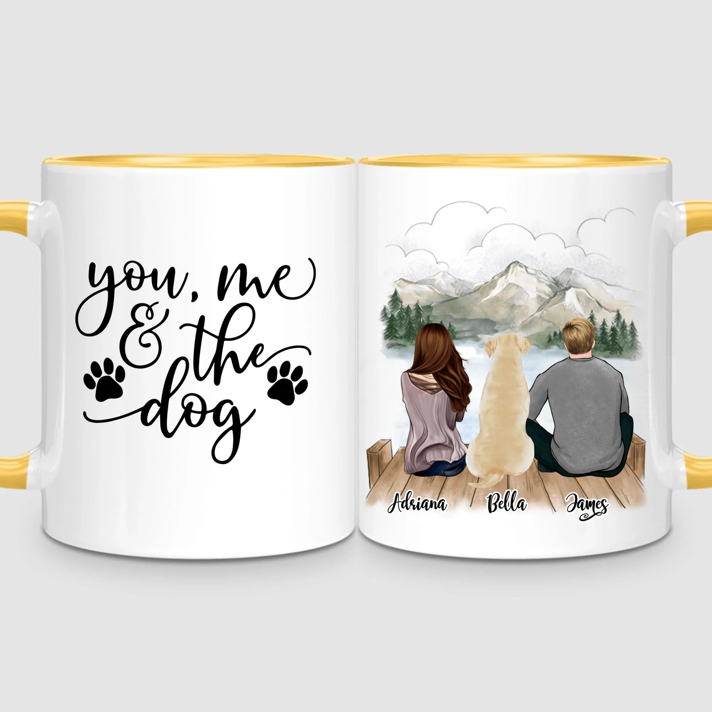 Couple & Dog | Personalized Mug