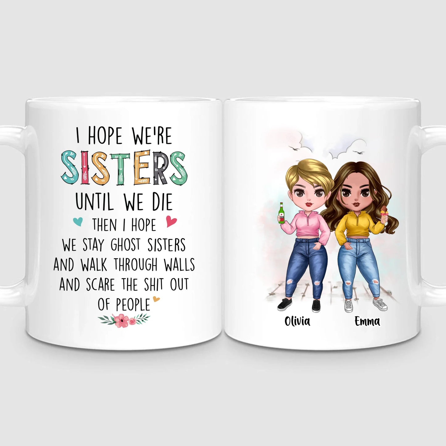 Up to 7 Sisters | Personalized Mug