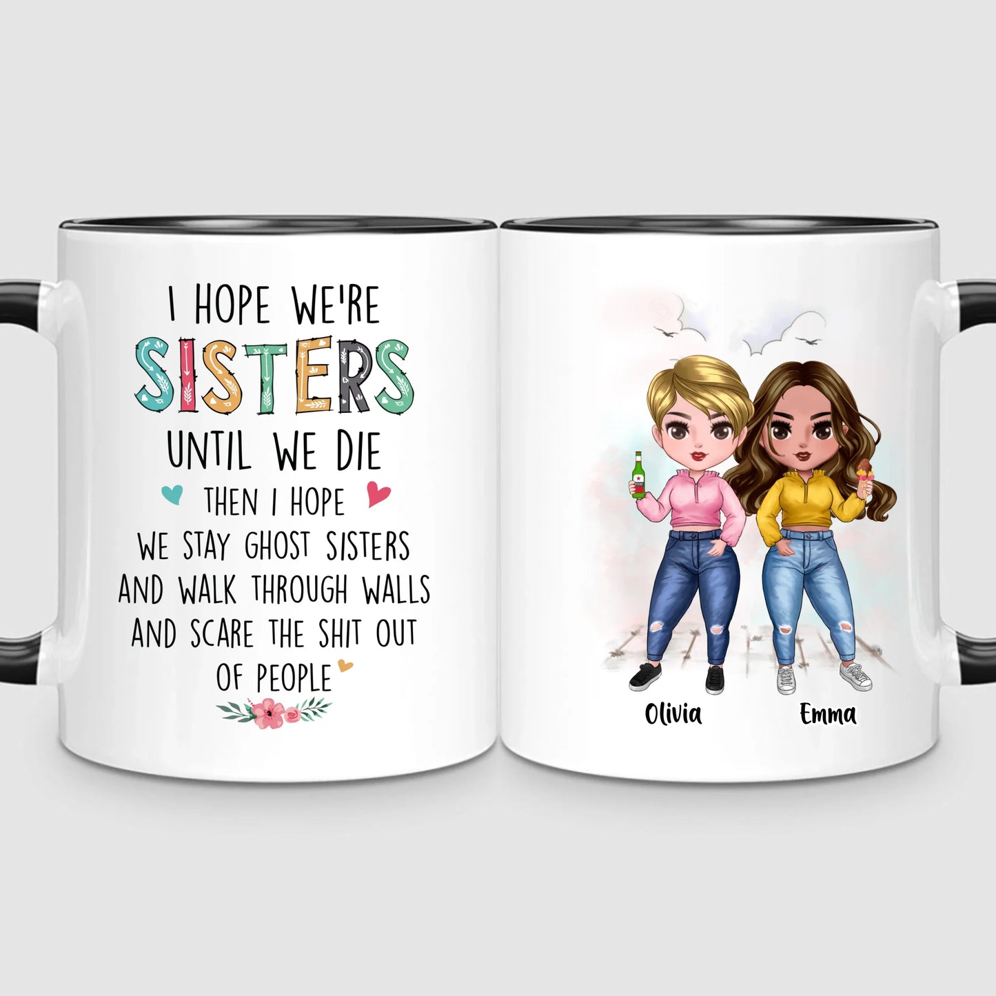 Up to 7 Sisters | Personalized Mug