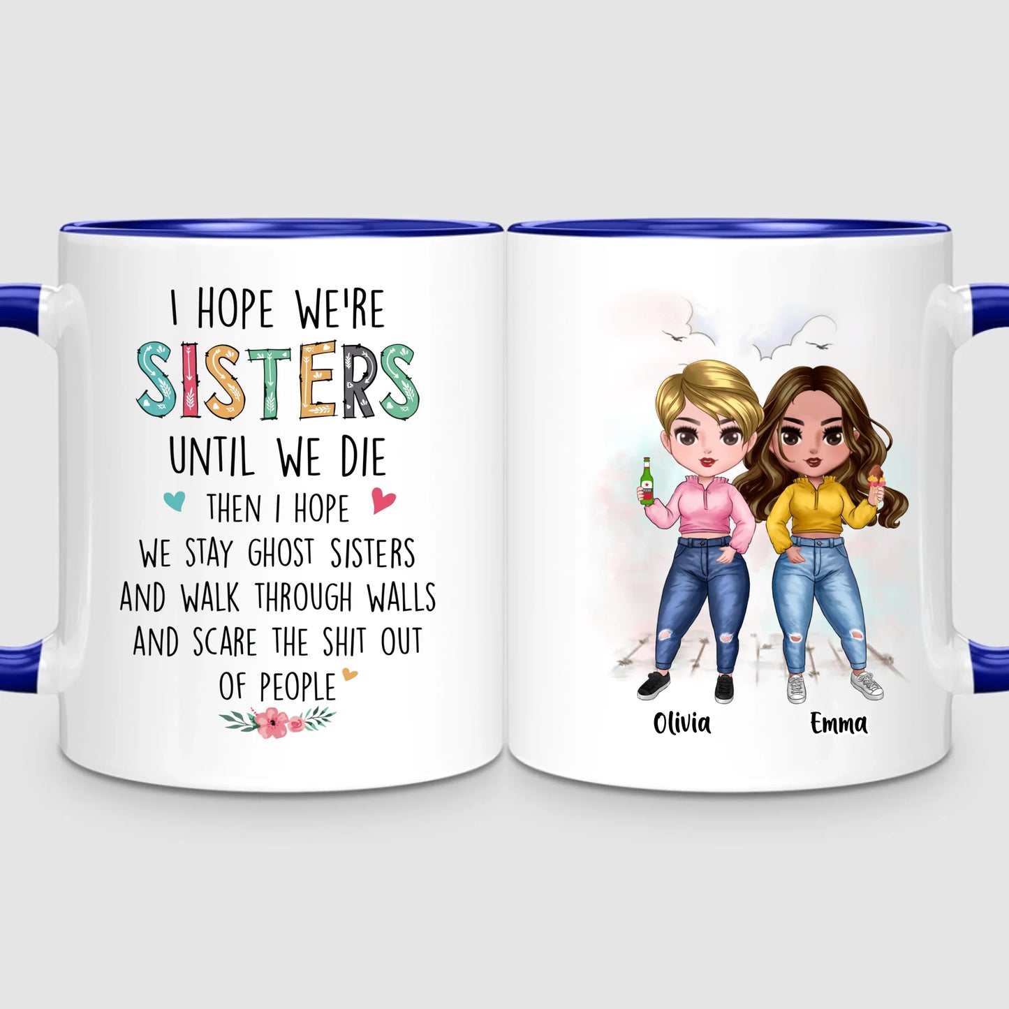 Up to 7 Sisters | Personalized Mug