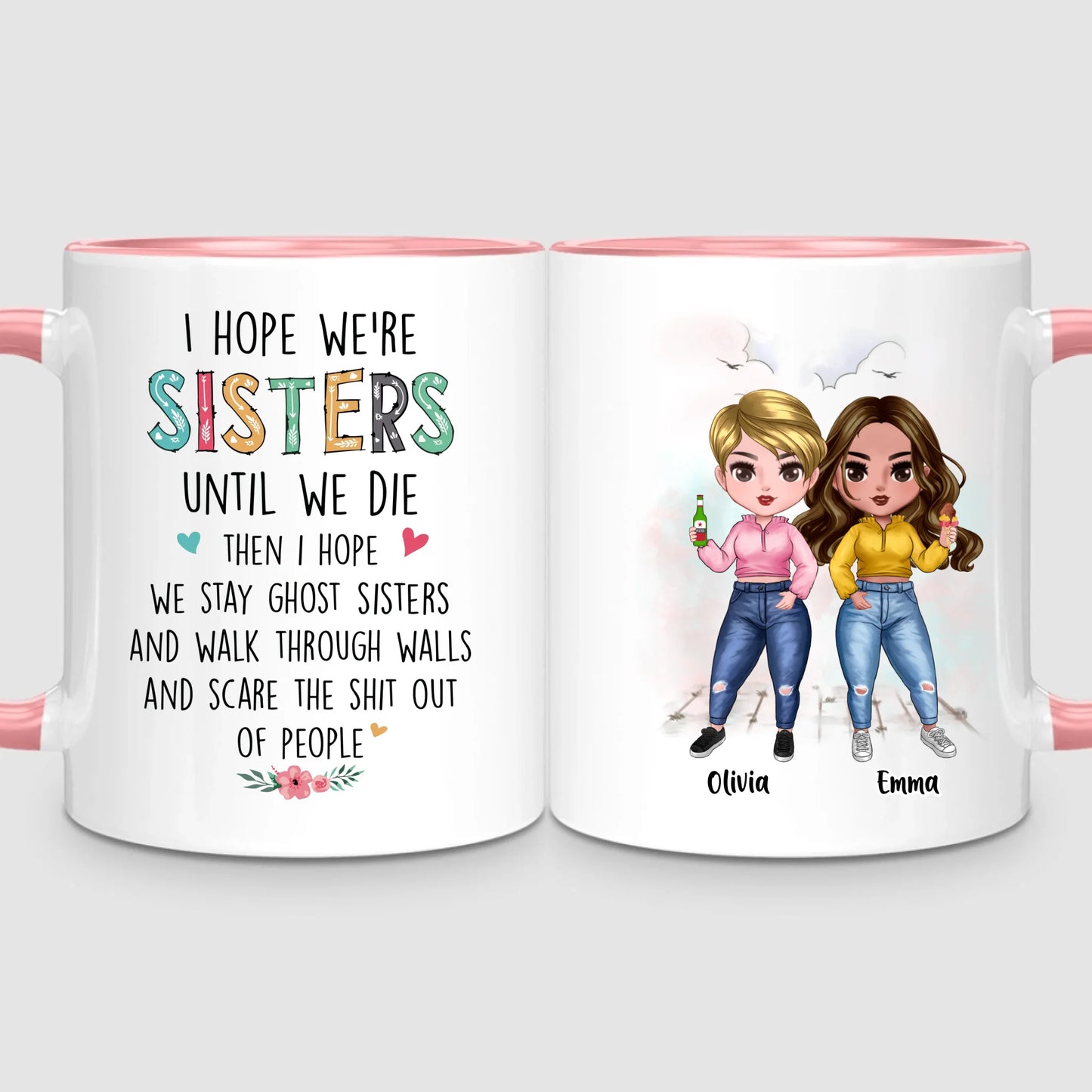 Up to 7 Sisters | Personalized Mug