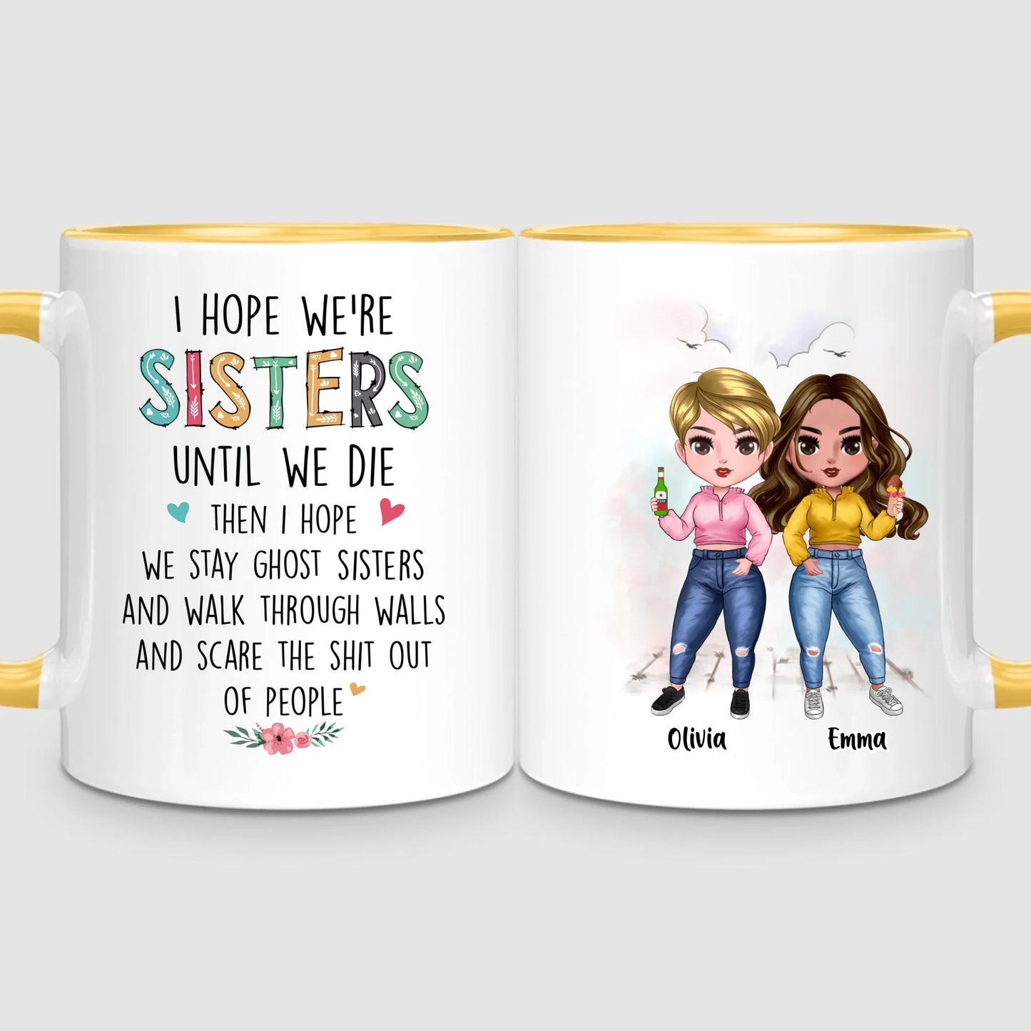 Up to 7 Sisters | Personalized Mug