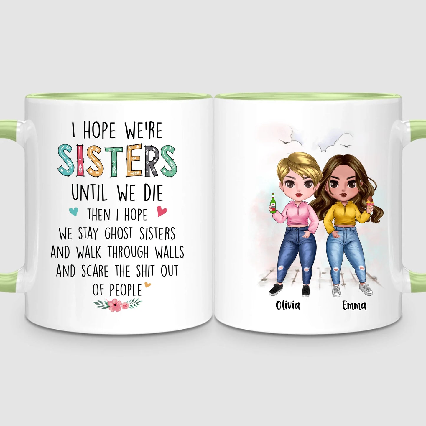 Up to 7 Sisters | Personalized Mug