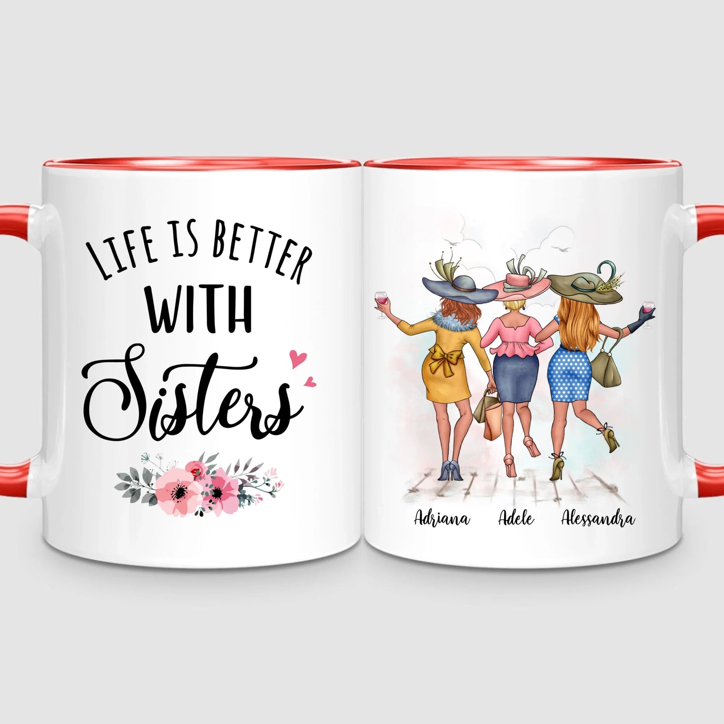 3 Chic Sisters | Personalized Mug