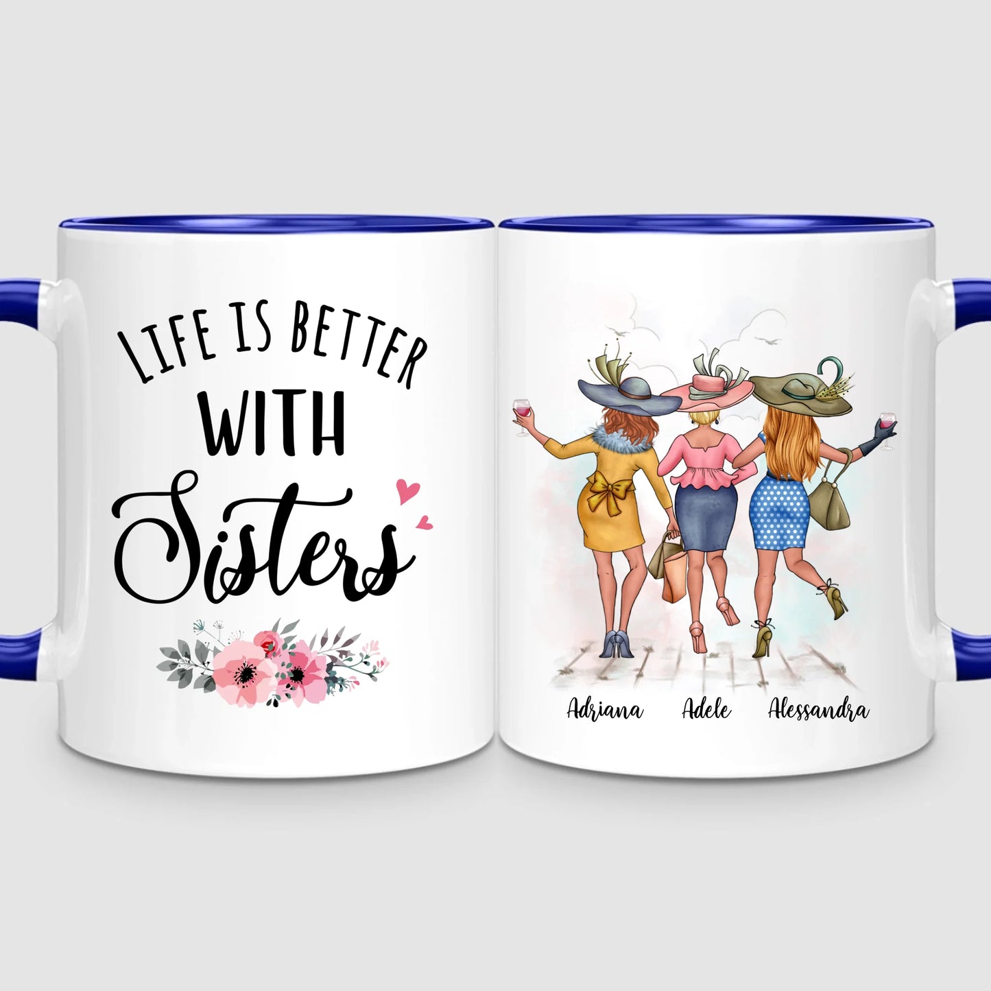 3 Chic Sisters | Personalized Mug