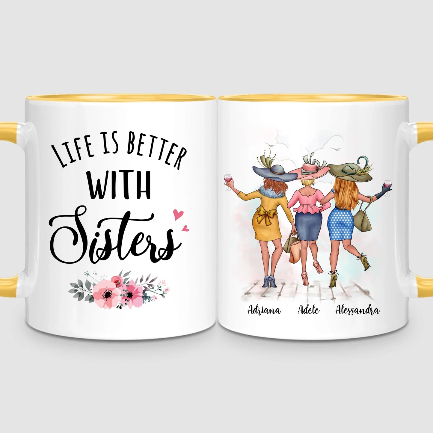 3 Chic Sisters | Personalized Mug