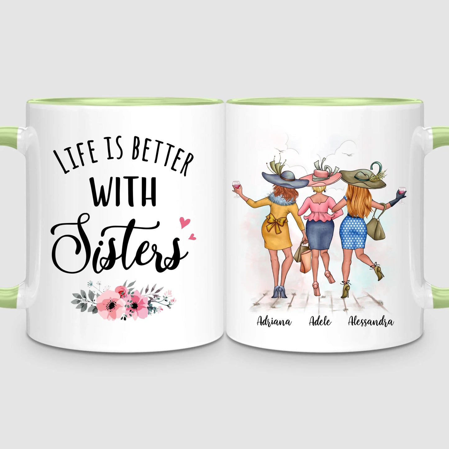 3 Chic Sisters | Personalized Mug
