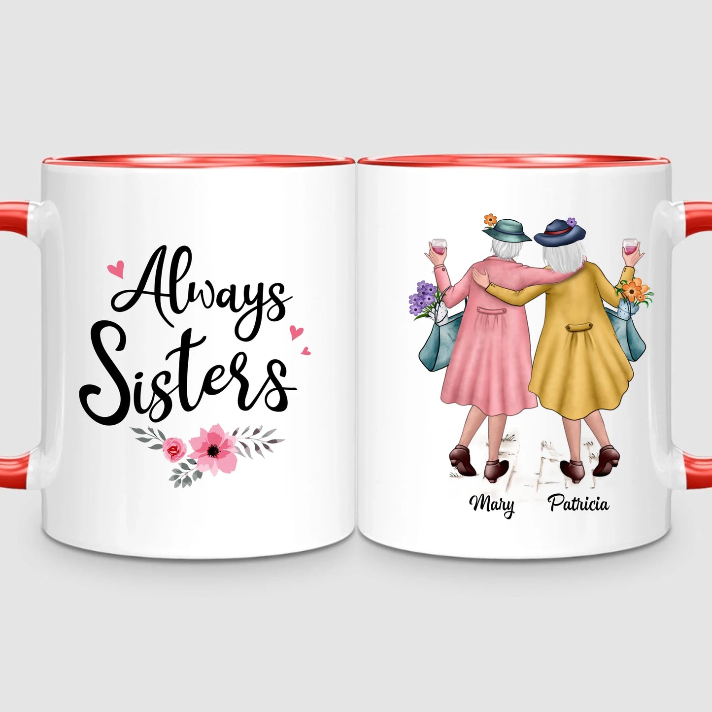 2 Timeless Sisters | Personalized Mug