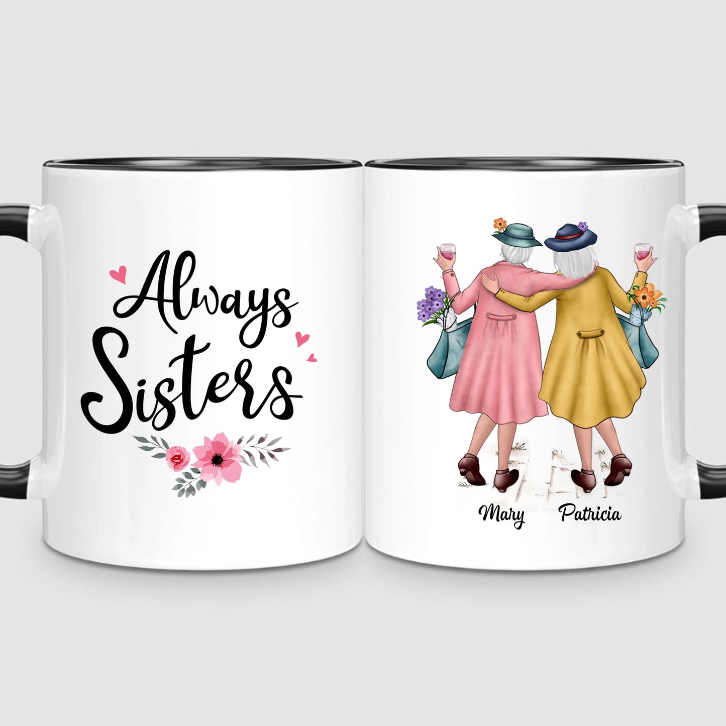 2 Timeless Sisters | Personalized Mug