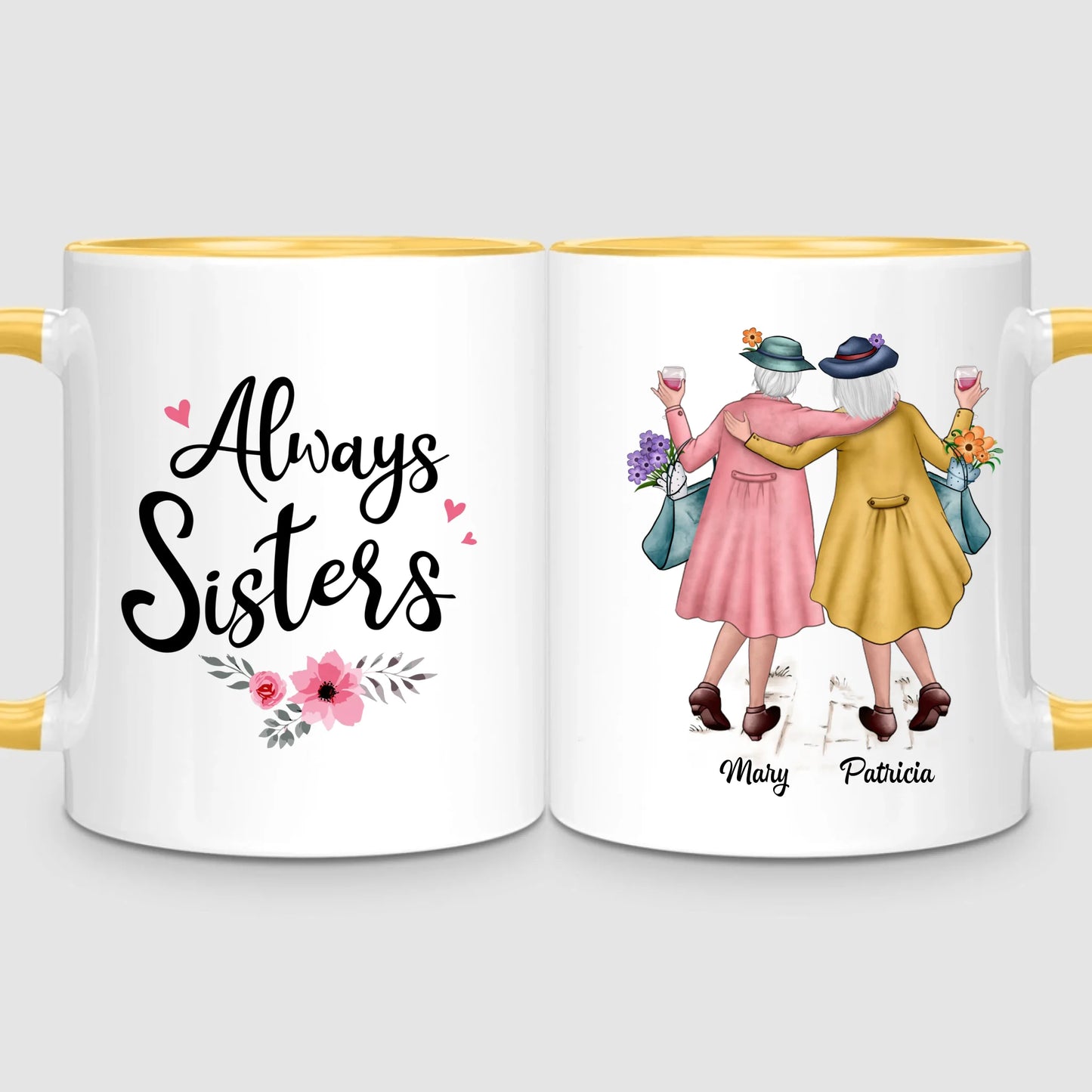 2 Timeless Sisters | Personalized Mug