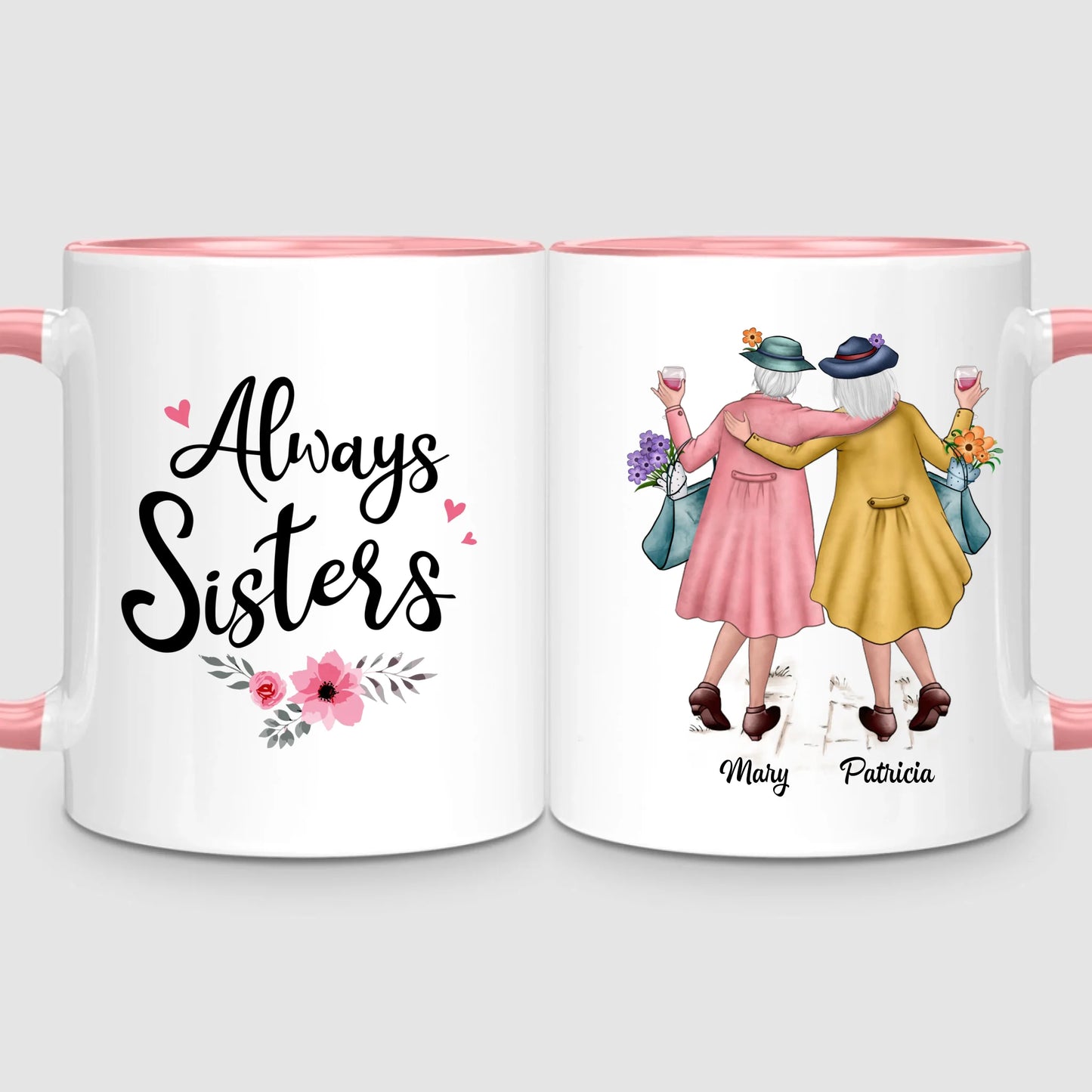 2 Timeless Sisters | Personalized Mug
