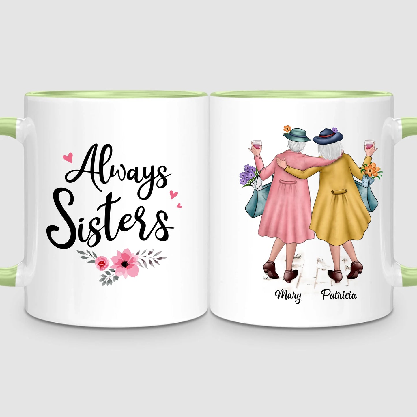 2 Timeless Sisters | Personalized Mug