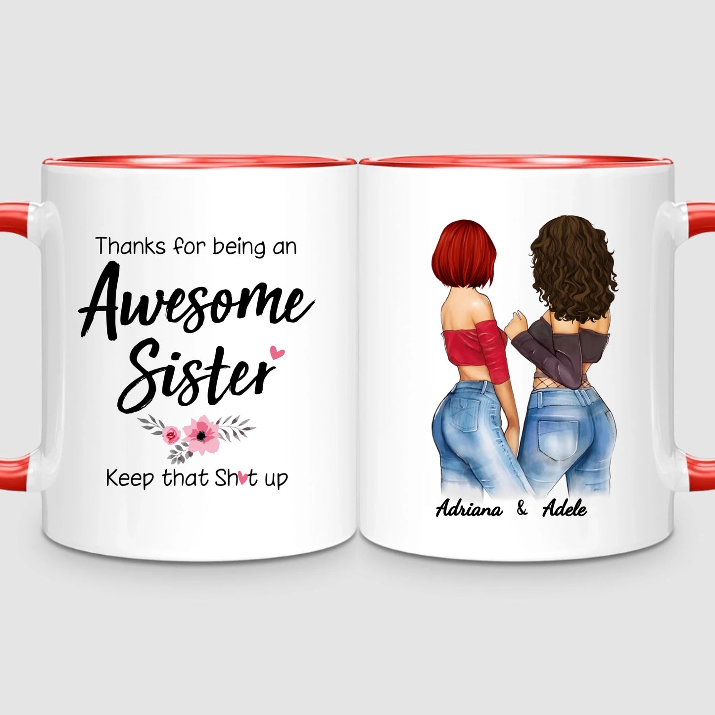 2 Awesome Sisters | Personalized Mug