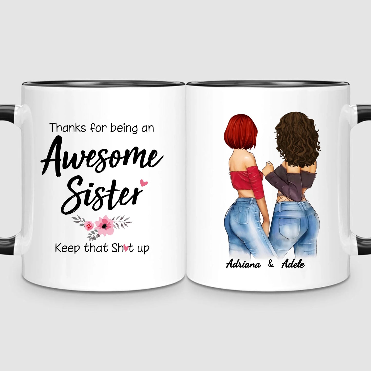 2 Awesome Sisters | Personalized Mug