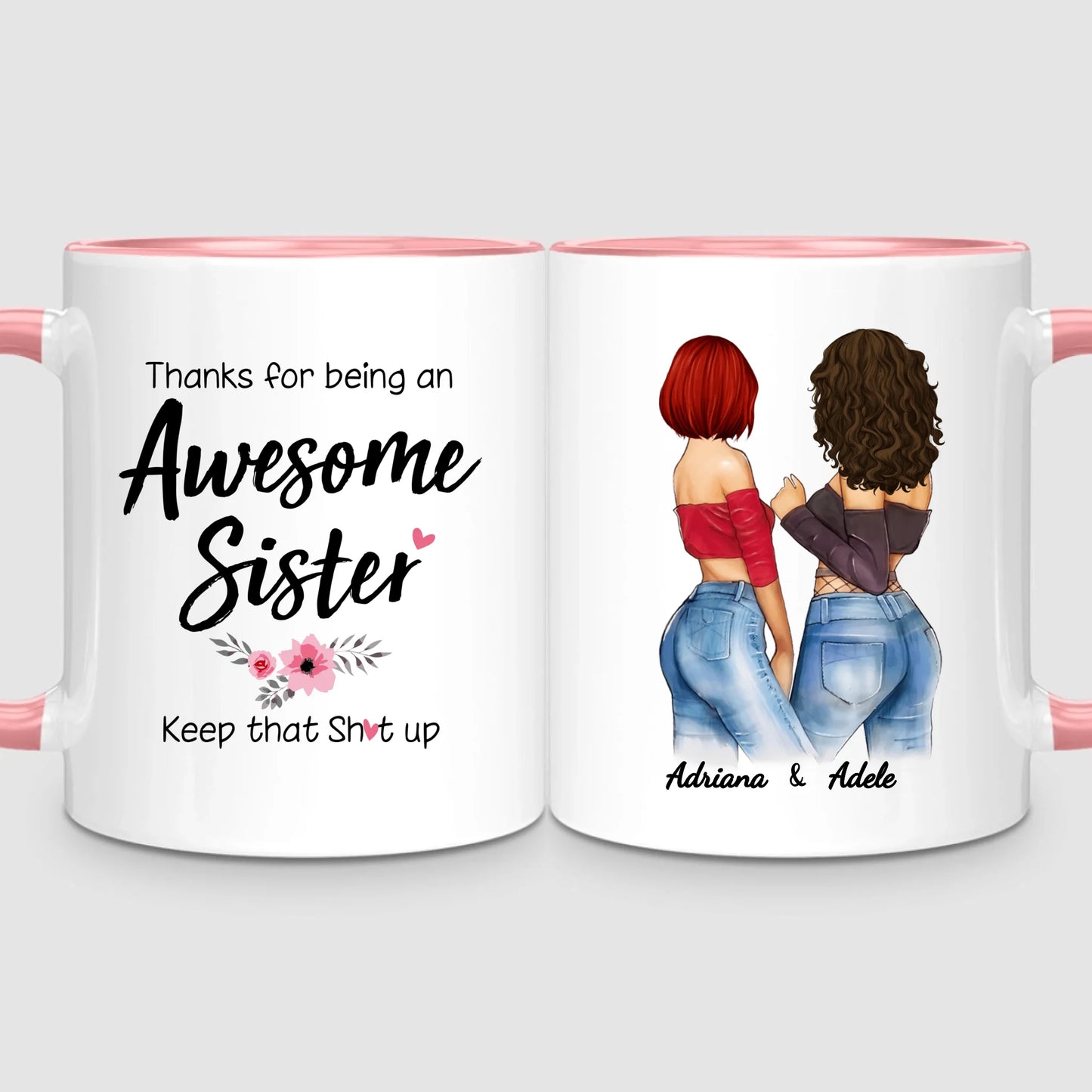 2 Awesome Sisters | Personalized Mug