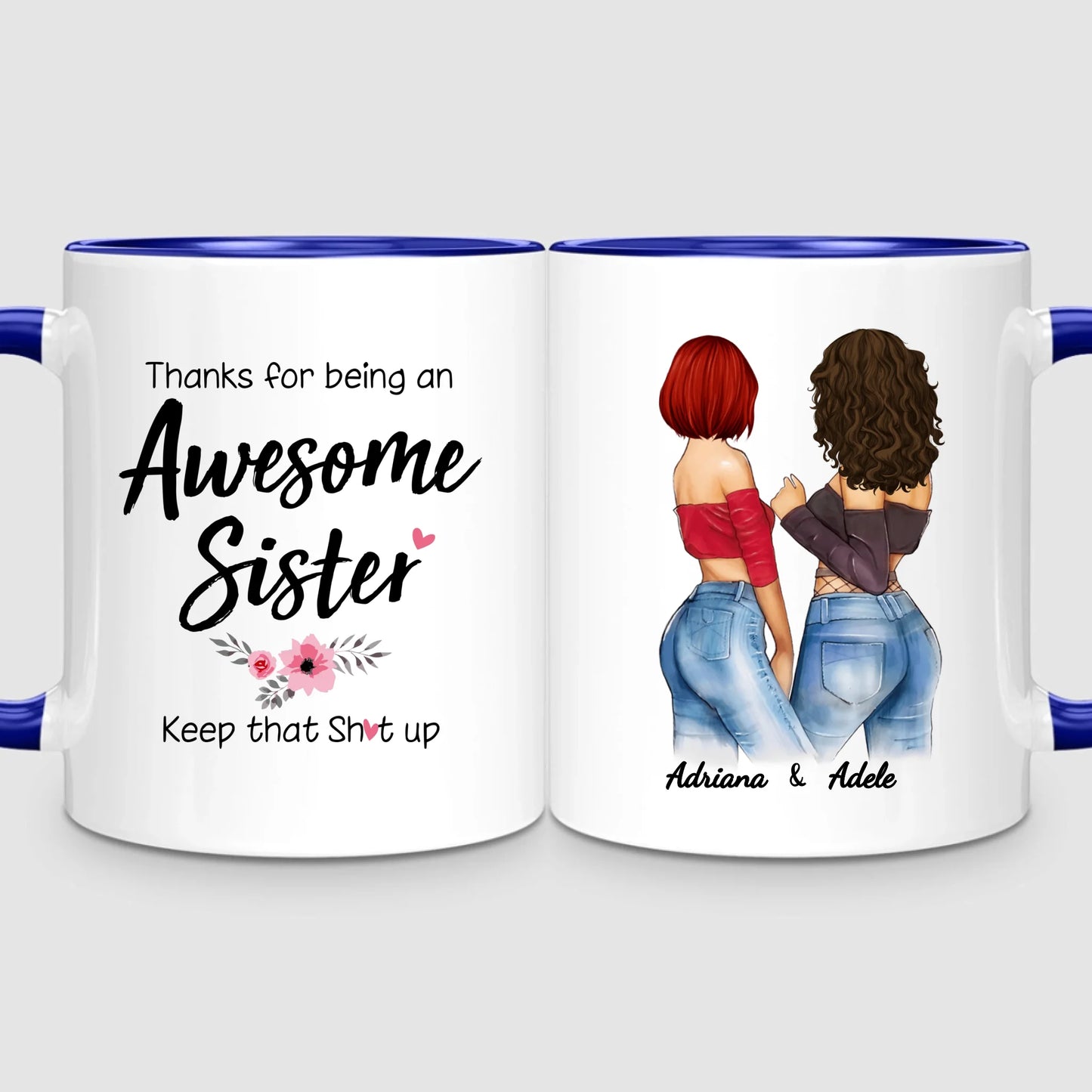 2 Awesome Sisters | Personalized Mug
