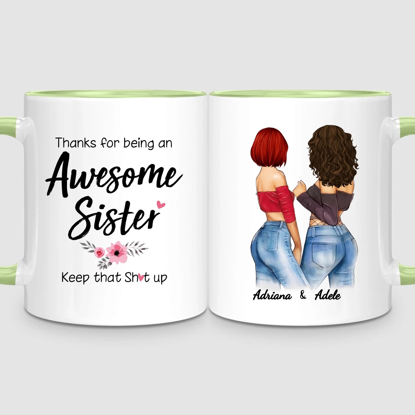 2 Awesome Sisters | Personalized Mug