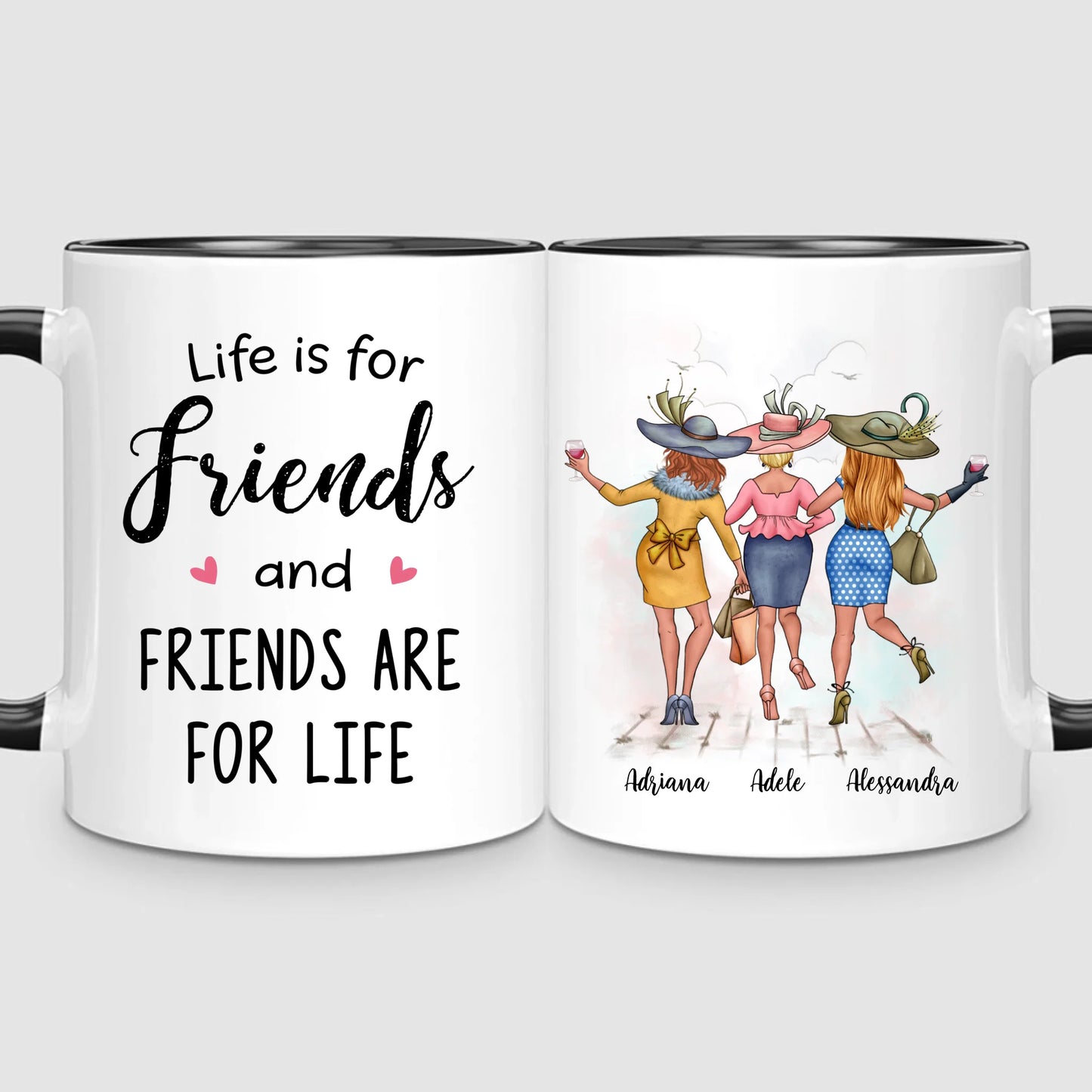 3 Chic Besties | Personalized Mug