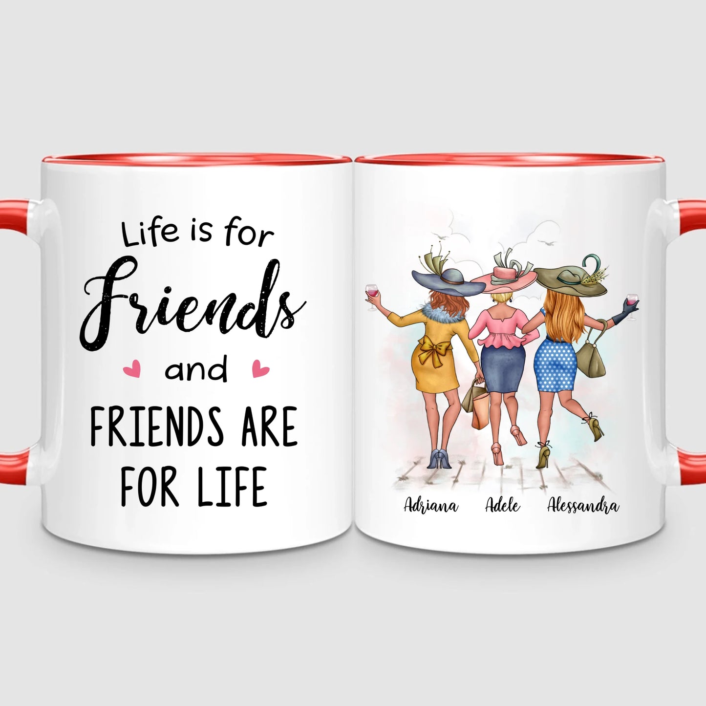 3 Chic Besties | Personalized Mug