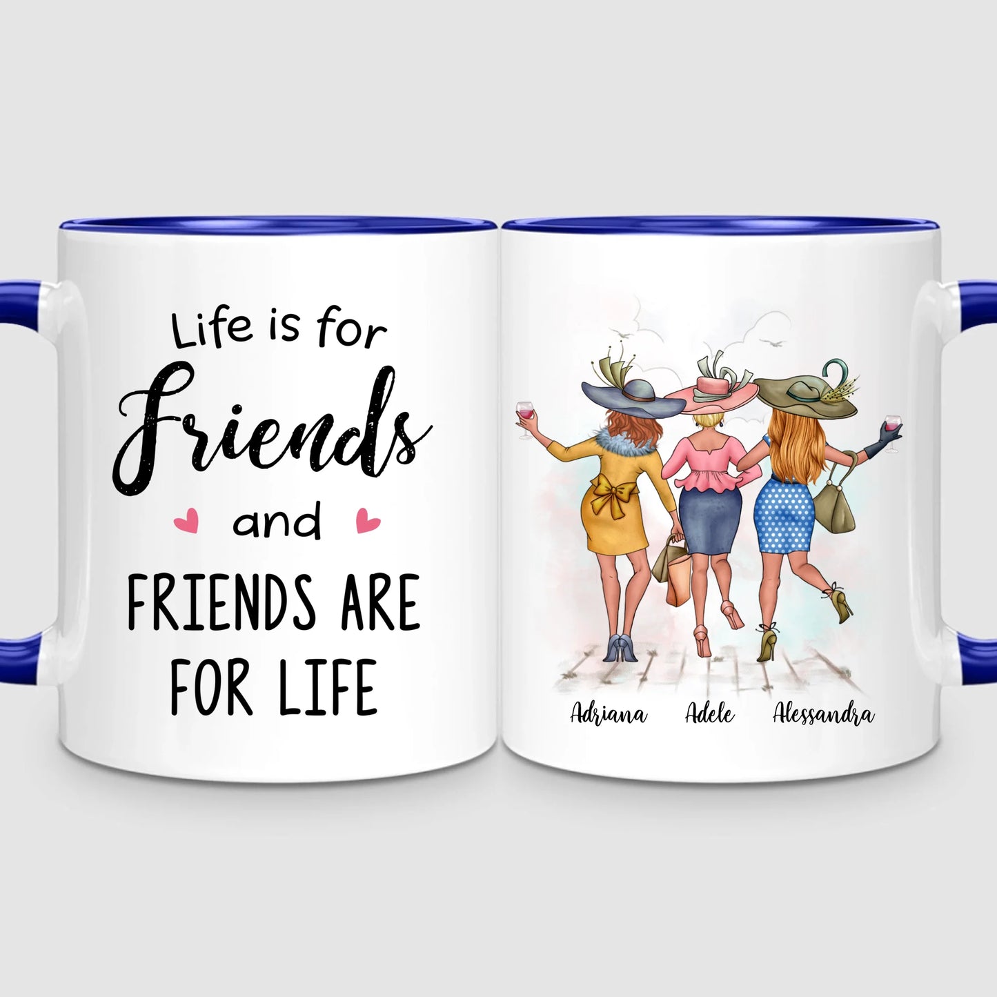 3 Chic Besties | Personalized Mug