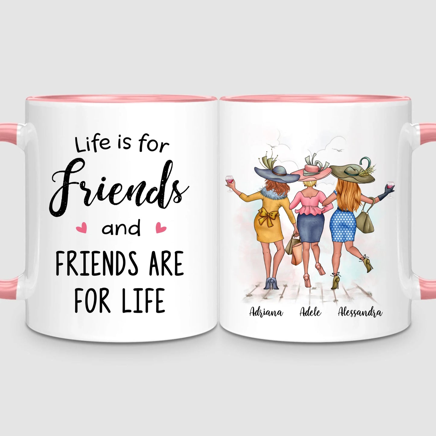 3 Chic Besties | Personalized Mug