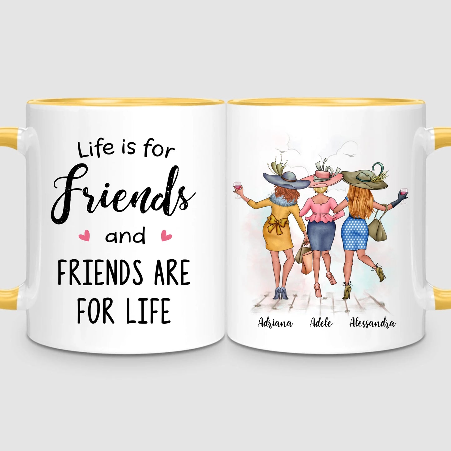 3 Chic Besties | Personalized Mug