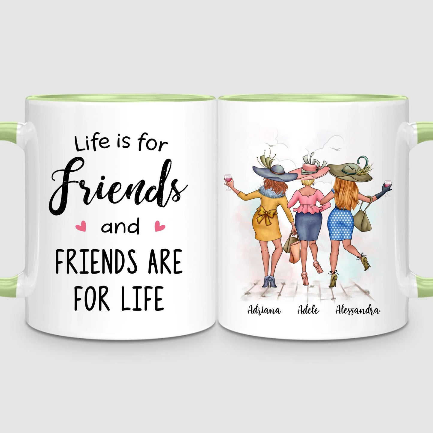 3 Chic Besties | Personalized Mug