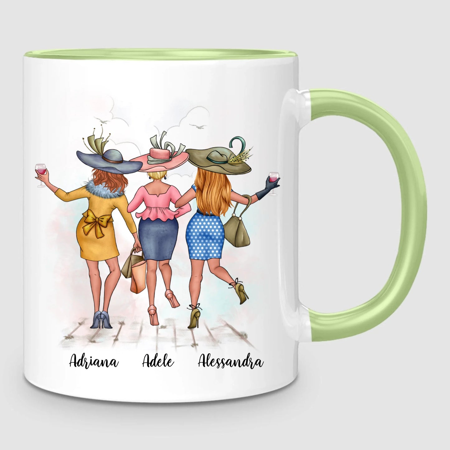 3 Chic Besties | Personalized Mug