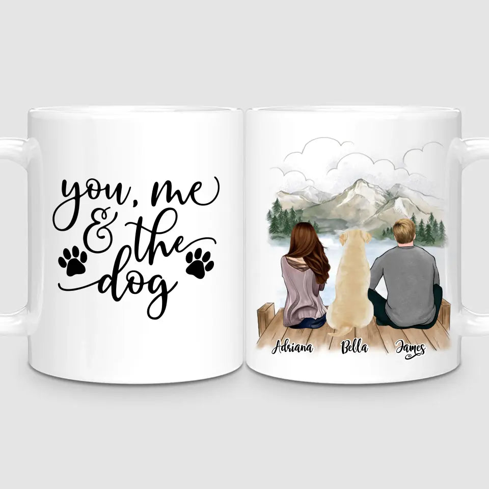 Couple & Dog | Personalised Mug