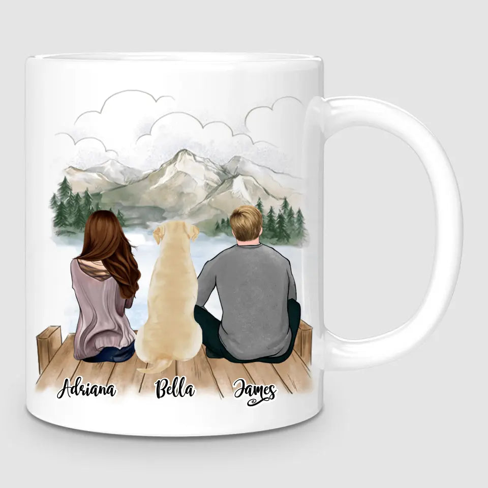 Couple & Dog | Personalised Mug